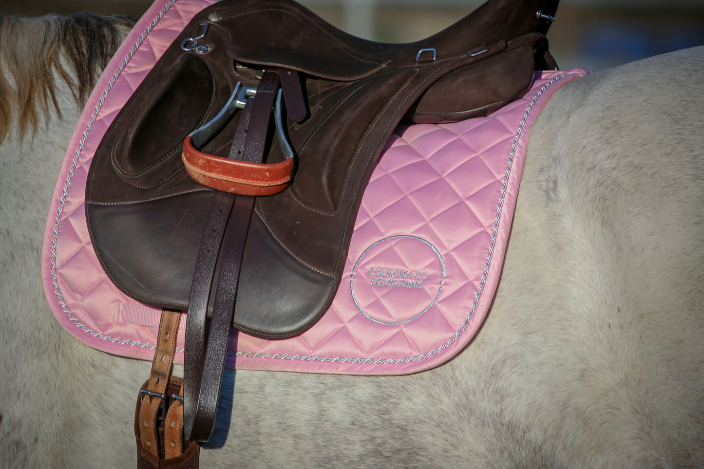 Blush Pink - Satin Saddle Pad