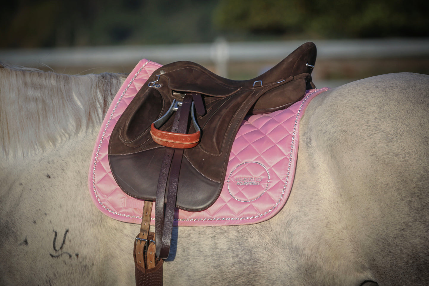 Blush Pink - Satin Saddle Pad