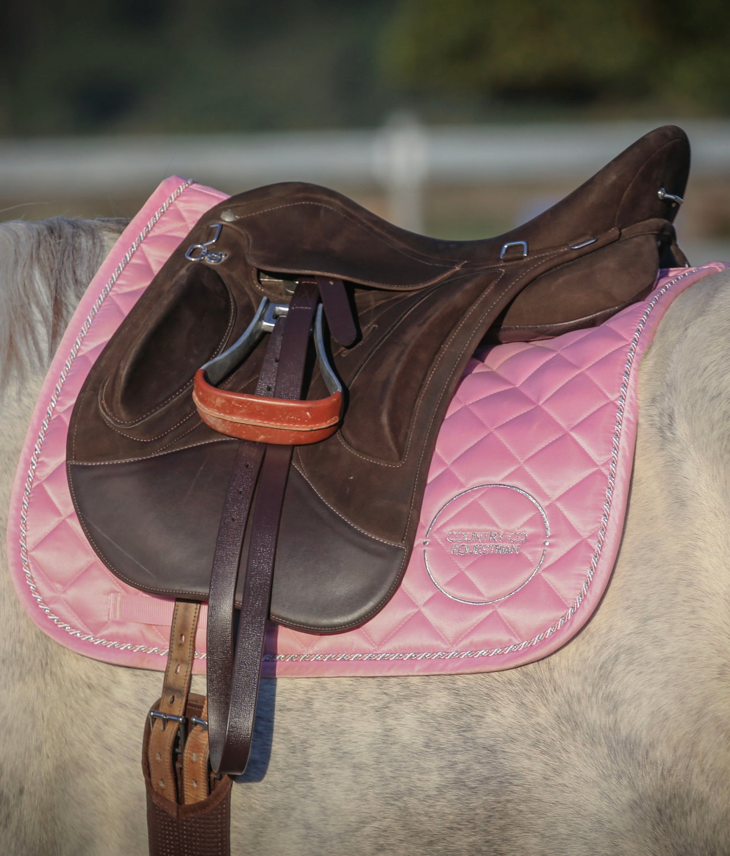 Blush Pink - Satin Saddle Pad