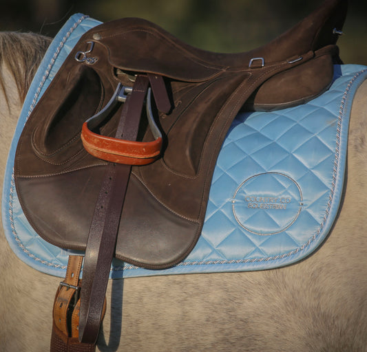 Sky Blue - Satin Saddle Pad